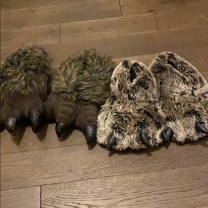 Monster feet slippers